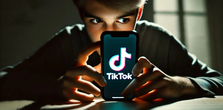 persoon op tik tok